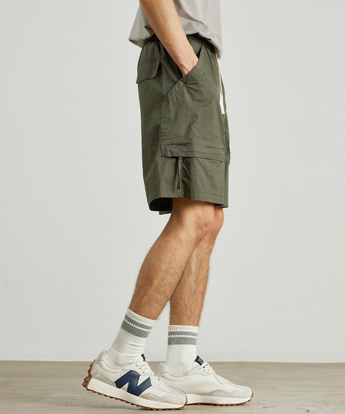 aimoha（アイモハ）の「aimoha outdoor ユニセックス　ウエスト紐付き ショートパンツ ハーフパンツ（その他パンツ・レディース・バーガンディー/カーキ/グレー/ブラック・MEDIUM/X-LARGE/LARGE）」の9枚目の写真