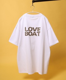 LOVEBOAT(ラブボート)ブランドロゴプリント・バックプリント・リンガーT ビッグシルエット半袖Tシャツ レディース メンズ ユニセックス