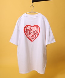 LOVEBOAT（ラブボート）ブランドロゴプリント・バックプリント・リンガーT ビッグシルエット半袖Tシャツ　レディース　メンズ　ユニセックス