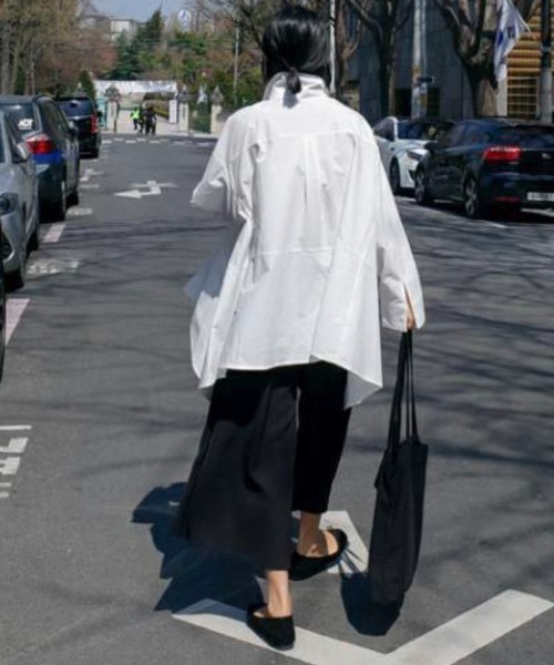 B'day（ビーデイ）の「【 B'day / ビーデー 】アシンメトリー イレギュラーシャツ（シャツ/ブラウス・レディース・ホワイト・X-LARGE/LARGE/MEDIUM/SMALL）」の13枚目の写真