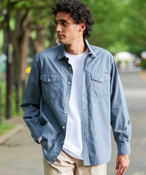 Eddie Bauer(エディーバウアー)の「ドンパトロール 長袖シャツ(シャツ/ブラウス・メンズ・ベージュ/サファリグリーン/グレー・M/L/XL/XXL/S)」の2枚目の写真