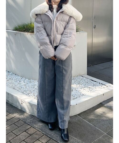 MERCURYDUO（マーキュリーデュオ）の「シャギーMIXジャカードニット（ニット/セーター・レディース・チャコールグレー/ライトブルー/アイボリー・FREE）」の11枚目の写真