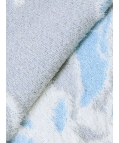 MERCURYDUO（マーキュリーデュオ）の「シャギーMIXジャカードニット（ニット/セーター・レディース・チャコールグレー/ライトブルー/アイボリー・FREE）」の20枚目の写真