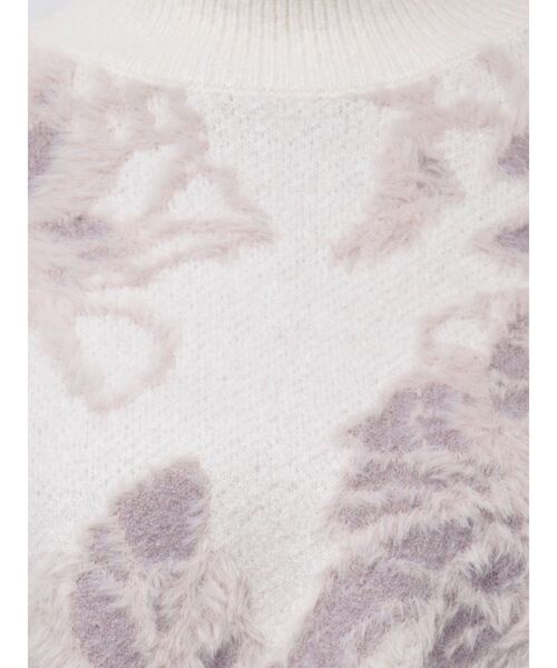 MERCURYDUO（マーキュリーデュオ）の「シャギーMIXジャカードニット（ニット/セーター・レディース・チャコールグレー/ライトブルー/アイボリー・FREE）」の22枚目の写真