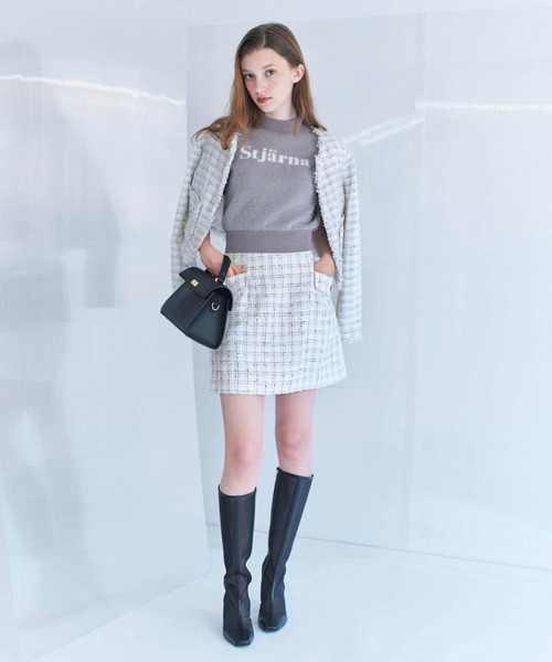 ツイードミニスカート