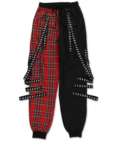 DARRDY（ダーディー）の「【DARRDY/ダーディー】ベルトデザイン サルエルパンツ（その他パンツ・レディース・ブラック×パープル/ブラック/ブラック×レッド・ONESIZE）」の15枚目の写真