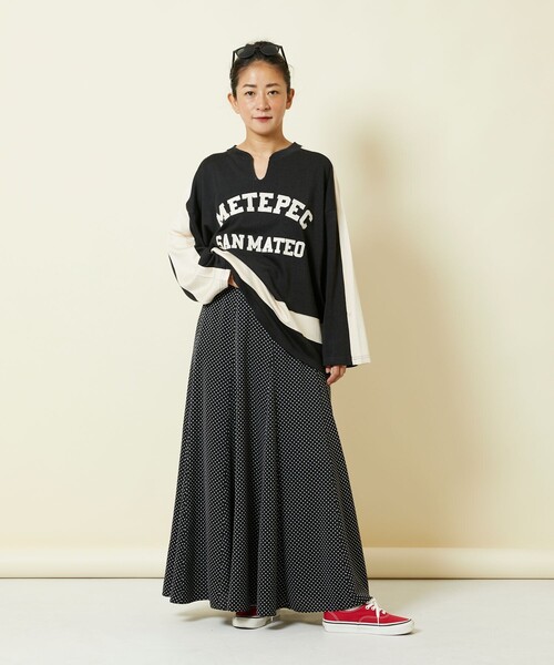 Freada（フリーダ）の「Freada/フリーダ アイスホッケー ロゴTシャツ（Tシャツ/カットソー・レディース・ブラック/オフホワイト・ONE SIZE）」の5枚目の写真