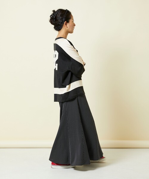 Freada（フリーダ）の「Freada/フリーダ アイスホッケー ロゴTシャツ（Tシャツ/カットソー・レディース・ブラック/オフホワイト・ONE SIZE）」の7枚目の写真