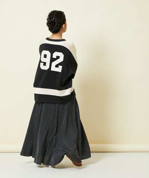 Freada（フリーダ）の「Freada/フリーダ アイスホッケー ロゴTシャツ（Tシャツ/カットソー・レディース・ブラック/オフホワイト・ONE SIZE）」の8枚目の写真