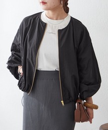 【couchu.me】ノーカラーブルゾン