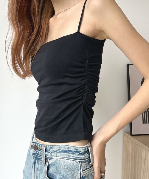 Futier land（フューティアランド）の「ゼロ心地カップ付きキャミソール（キャミソール・レディース・ホワイト/ブラック/グレー・FREE）」の12枚目の写真