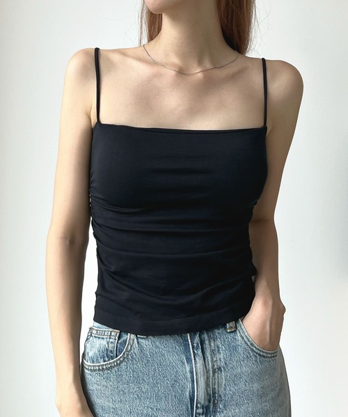 Futier land（フューティアランド）の「ゼロ心地カップ付きキャミソール（キャミソール・レディース・ホワイト/ブラック/グレー・FREE）」の14枚目の写真