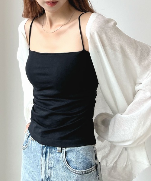 Futier land（フューティアランド）の「ゼロ心地カップ付きキャミソール（キャミソール・レディース・ホワイト/ブラック/グレー・FREE）」の18枚目の写真