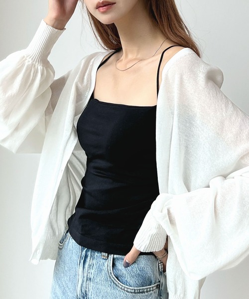 Futier land（フューティアランド）の「ゼロ心地カップ付きキャミソール（キャミソール・レディース・ホワイト/ブラック/グレー・FREE）」の20枚目の写真