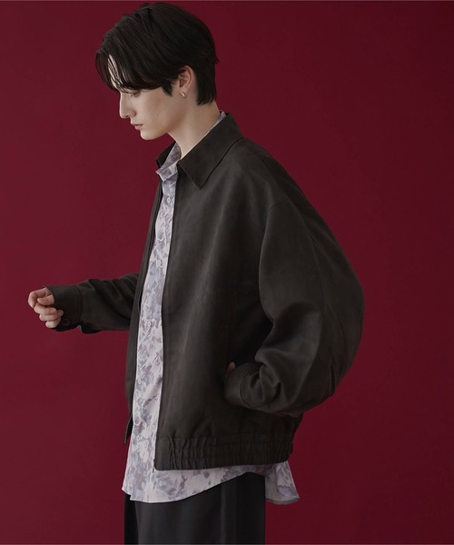 LUCY（ルーシー）の「LUCY/フェイクスウェードZIPブルゾン（ブルゾン・メンズ・チャコール・MEDIUM/LARGE）」の3枚目の写真