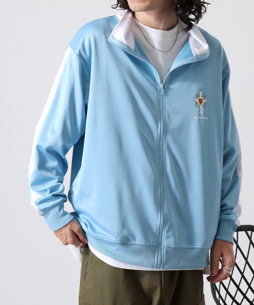 Ed Hardy(エドハーディー)の「WS select ED HARDY トラックジャケット(ジャージ・レディース・ブラック/サックスブルー/ラベンダー/ピンク・L/M)」の21枚目の写真
