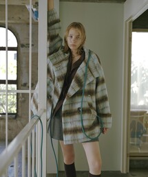 Firsthand | Firsthand/ファーストハンド リサイクルシャギースタンドカラーコート / スタンドミドルコート / オーバーサイズミドルコート(ステンカラーコート)