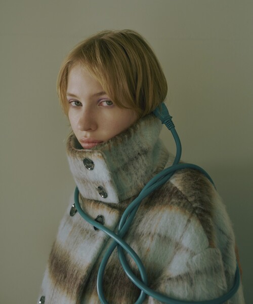 Firsthand（ファーストハンド）の「Firsthand/ファーストハンド リサイクルシャギースタンドカラーコート / スタンドミドルコート / オーバーサイズミドルコート（ステンカラーコート・レディース・チャコールグレー/ベージュ/その他/その他1・FREE）」の5枚目の写真