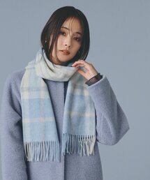 grove | ウールチェックマフラー【手洗い可】(ストール/ショール)