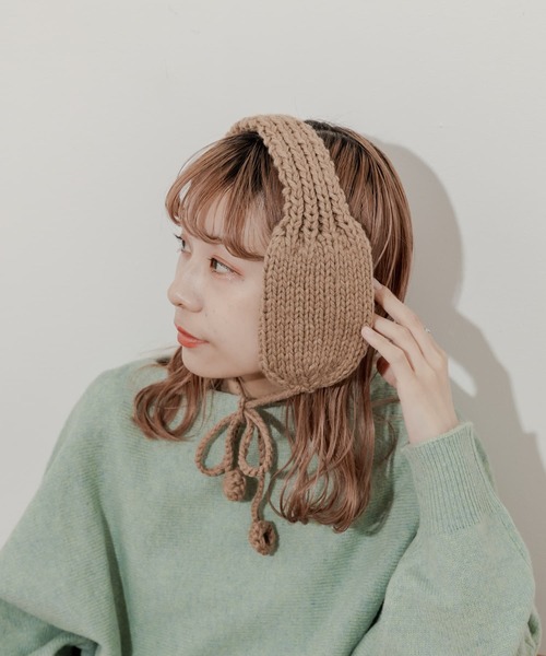 イヤーマフ　ニット　ハンドメイド イヤーマフ ニット ハンドメイド