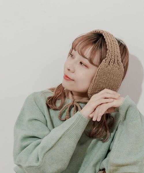 SMELLY（スメリー）の「ニットイヤーマフ（イヤーマフ・レディース・モカ/アイボリー/グレー・-）」の13枚目の写真