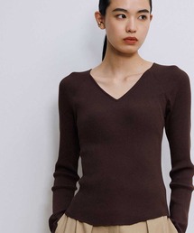 OUR WACOAL（アワワコール）の「カップ付きVネックニット　長袖（ニット/セーター）」