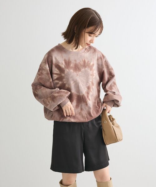Sugar spoon（シュガースプーン）の「・SUGAR　SPOON　ハートタイダイスウェット（スウェット・レディース・ボルドー/ブラウン/グリーン/チャコールグレー・FREE）」の5枚目の写真