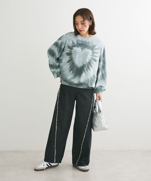 Sugar spoon（シュガースプーン）の「・SUGAR　SPOON　ハートタイダイスウェット（スウェット・レディース・ボルドー/ブラウン/グリーン/チャコールグレー・FREE）」の14枚目の写真