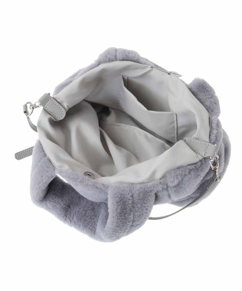 31 Sons de mode(トランテアン ソン ドゥ モード)の「ロゴ刺繍ファートートバッグ(トートバッグ・レディース・モカ/ライトグレー/オフホワイト・フリー)」の9枚目の写真