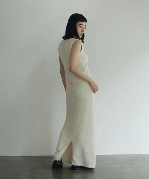 anuke（アンヌーク）の「Knotyarn Knit Skirt（スカート）」 - WEAR