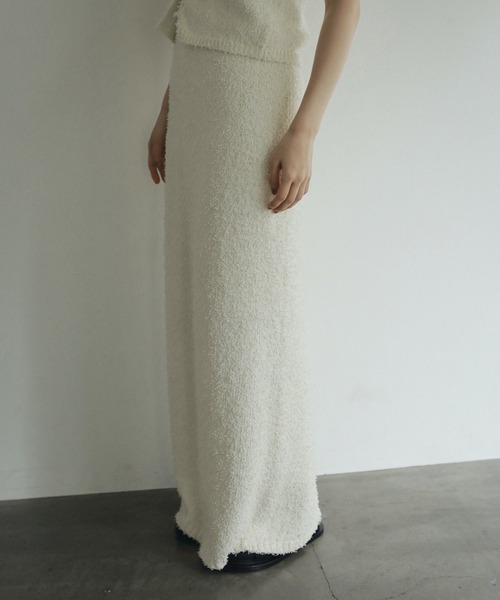 anuke（アンヌーク）の「Knotyarn Knit Skirt（スカート）」 - WEAR