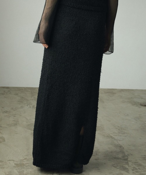 anuke（アンヌーク）の「Knotyarn Knit Skirt（スカート）」 - WEAR