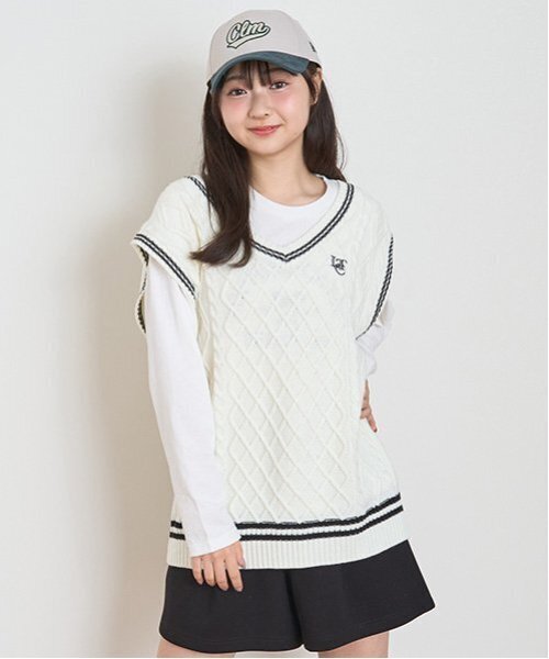 セール】【洗える】ルーズニットベスト（ベスト）｜LOVETOXIC