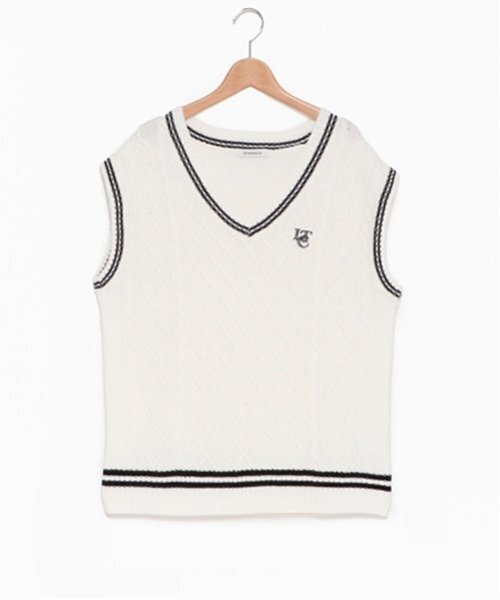 セール】【洗える】ルーズニットベスト（ベスト）｜LOVETOXIC