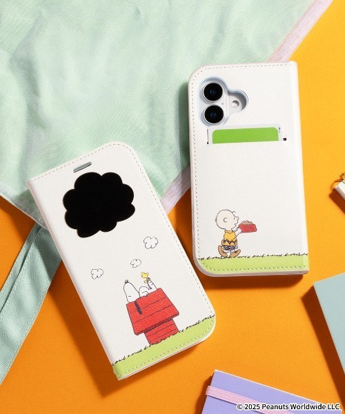 iPhone 17/16 専用 PEANUTS/ピーナッツ CERTA フリップ 窓付き