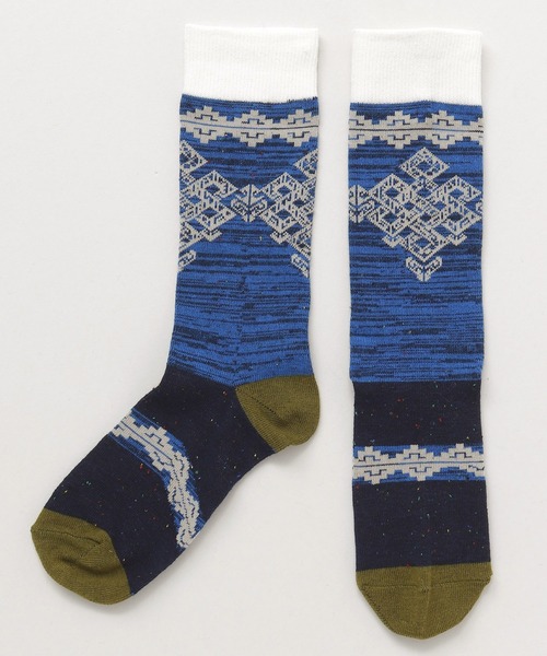 チャイハネ(チャイハネ)の「【チャイハネ】エンドレスノット ミドルソックス25~28cm(ソックス/靴下・メンズ・ターコイズブルー/ブラック/グリーン/ホワイト・FREE)」の4枚目の写真