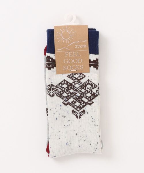 チャイハネ(チャイハネ)の「【チャイハネ】エンドレスノット ミドルソックス25~28cm(ソックス/靴下・メンズ・ターコイズブルー/ブラック/グリーン/ホワイト・FREE)」の5枚目の写真