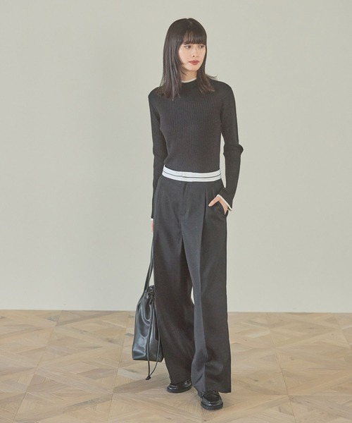 LAKOLE(ラコレ)の「マーベルトワイドパンツ / 148698(その他パンツ・レディース・ブラウン/グレー/ブラック・SMALL/MEDIUM)」の13枚目の写真