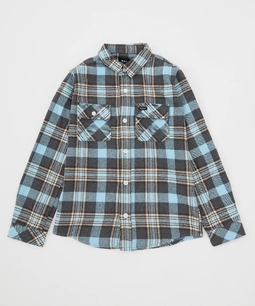 【セール】RVCA キッズ THATLL WORK FLANNEL 長袖シャツ 【2024年秋冬モデル】/ルーカキッズ長袖チェックネルシャツ（シャツ/ブラウス）｜RVCA（ルーカ）