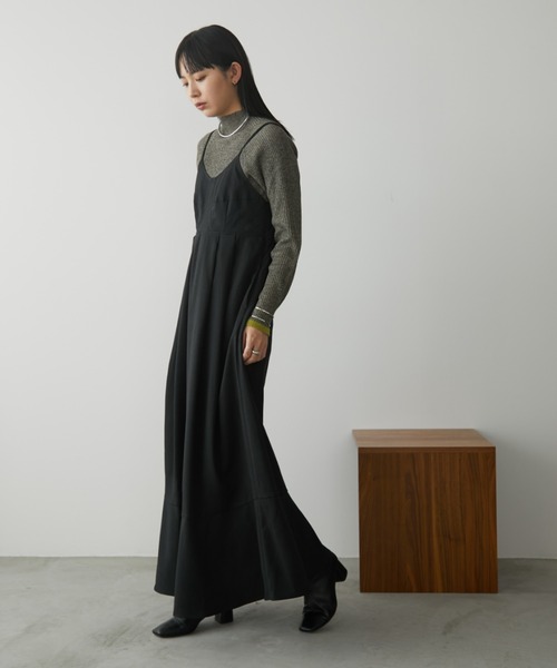 Aunt Marie's(アントマリーズ)の「ビスチェライクロングキャミワンピース / サイズ展開あり(ワンピース・レディース・ブラック/ブラウン/ベージュ・MT/FREE)」の16枚目の写真