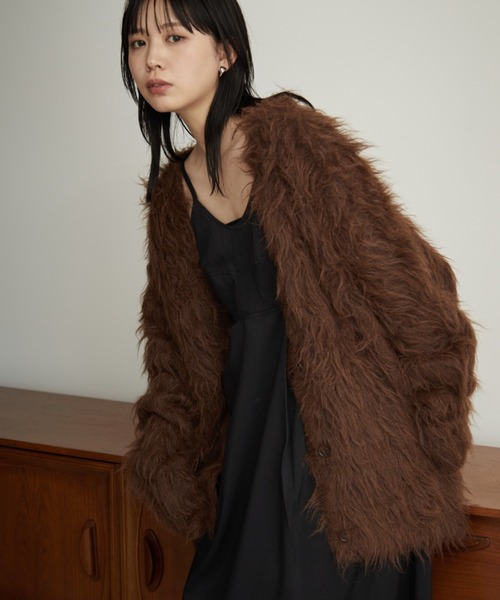 Aunt Marie's(アントマリーズ)の「ビスチェライクロングキャミワンピース / サイズ展開あり(ワンピース・レディース・ブラック/ブラウン/ベージュ・MT/FREE)」の7枚目の写真