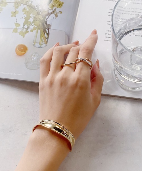 ciite'（シーテ）の「バイカラー ミックスリング（リング・レディース・シルバー/ゴールド・FREE）」の8枚目の写真