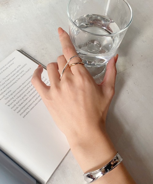 ciite'（シーテ）の「バイカラー ミックスリング（リング・レディース・シルバー/ゴールド・FREE）」の9枚目の写真