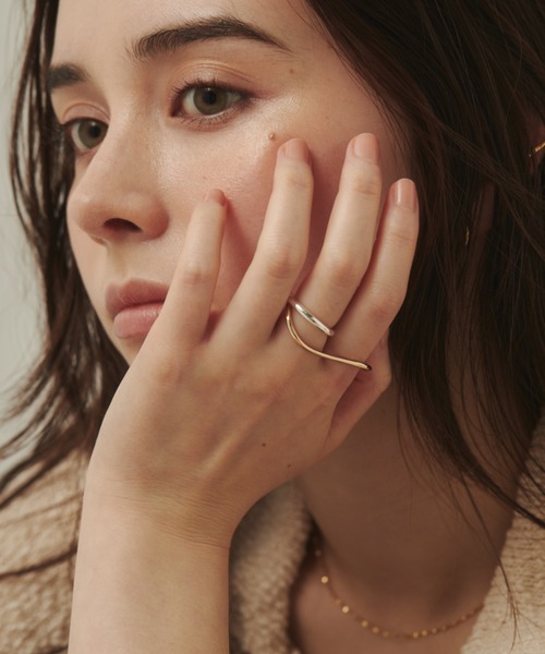 ciite'（シーテ）の「バイカラー ミックスリング（リング・レディース・シルバー/ゴールド・FREE）」の10枚目の写真