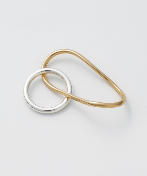 ciite'（シーテ）の「バイカラー ミックスリング（リング・レディース・シルバー/ゴールド・FREE）」の3枚目の写真
