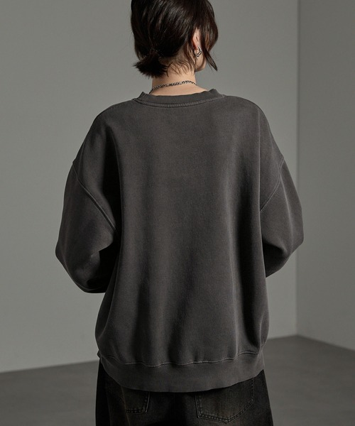 CIYOT（シヨウト）の「【CIYOT-シヨウト-】ヴィンテージメイクデザイン ピグメントグラフィックビッグスウェット（スウェット・メンズ・スミクロ/ブラック系/ブラック系1/ワイン・M/L）」の22枚目の写真