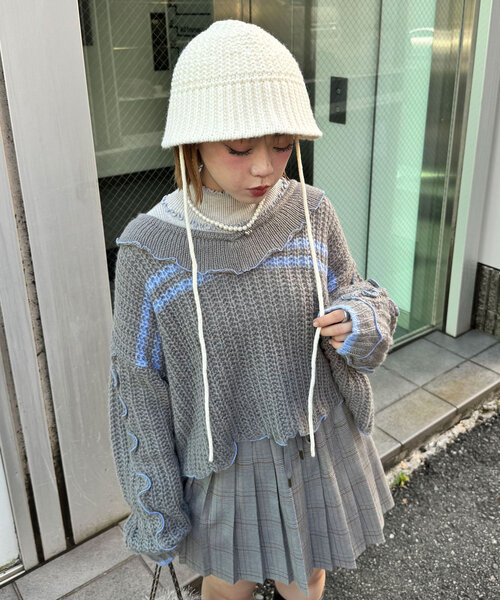 CIAOPANIC（チャオパニック）の「バケットハット（ニットキャップ/ビーニー・レディース・ブラック/ブルー/グレー/ホワイト・ONE SIZE）」の20枚目の写真