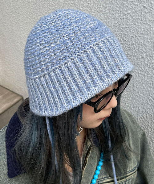 CIAOPANIC（チャオパニック）の「バケットハット（ニットキャップ/ビーニー・レディース・ブラック/ブルー/グレー/ホワイト・ONE SIZE）」の10枚目の写真