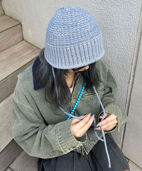 CIAOPANIC（チャオパニック）の「バケットハット（ニットキャップ/ビーニー・レディース・ブラック/ブルー/グレー/ホワイト・ONE SIZE）」の11枚目の写真