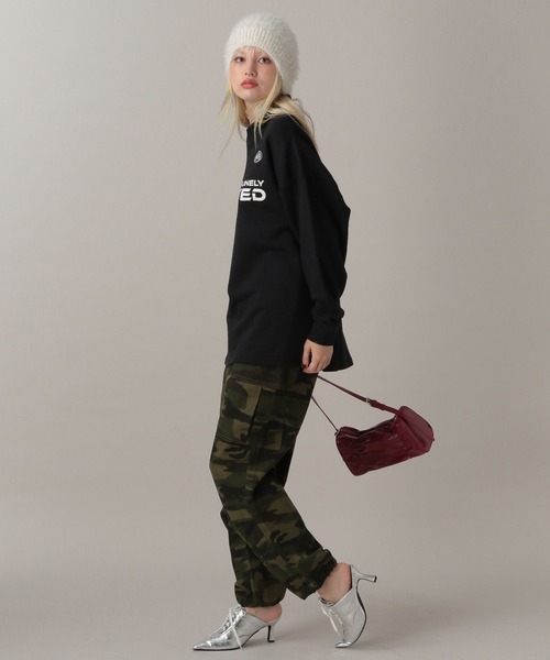 FOREVER 21(フォーエバー トゥエンティーワン)の「【2024FW】ゲームシャツ裏毛プルオーバー(スウェット・レディース・ストライプ/ピンク/ブラック・FREE)」の12枚目の写真